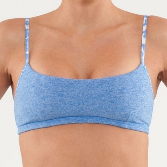 Lululemon Womens Daily Bra 6 Blue Light Support Adjustable Gym Run Workout Run - Picture 1 of 7